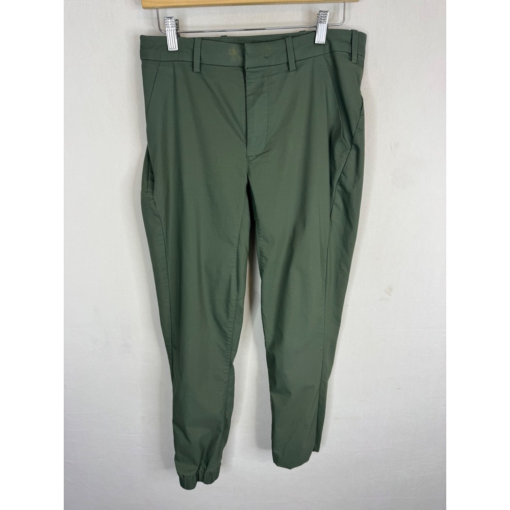 Kit and Ace Mens Navigator Stretch Trousers Olive Green Tapered Pants Size 30X29